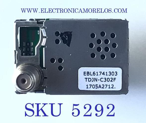 RF MODULO TUNER SELECTOR SINTONIZADOR VARICAP PARA TV LG “NUEVO“/ NUMERO DE PARTE EBL61741303 / TDJN-C302F / 1705A2712 / MODELOS  22LJ4540-PU.AUSHLPM / 22LH4530-PU.BUSXLPM